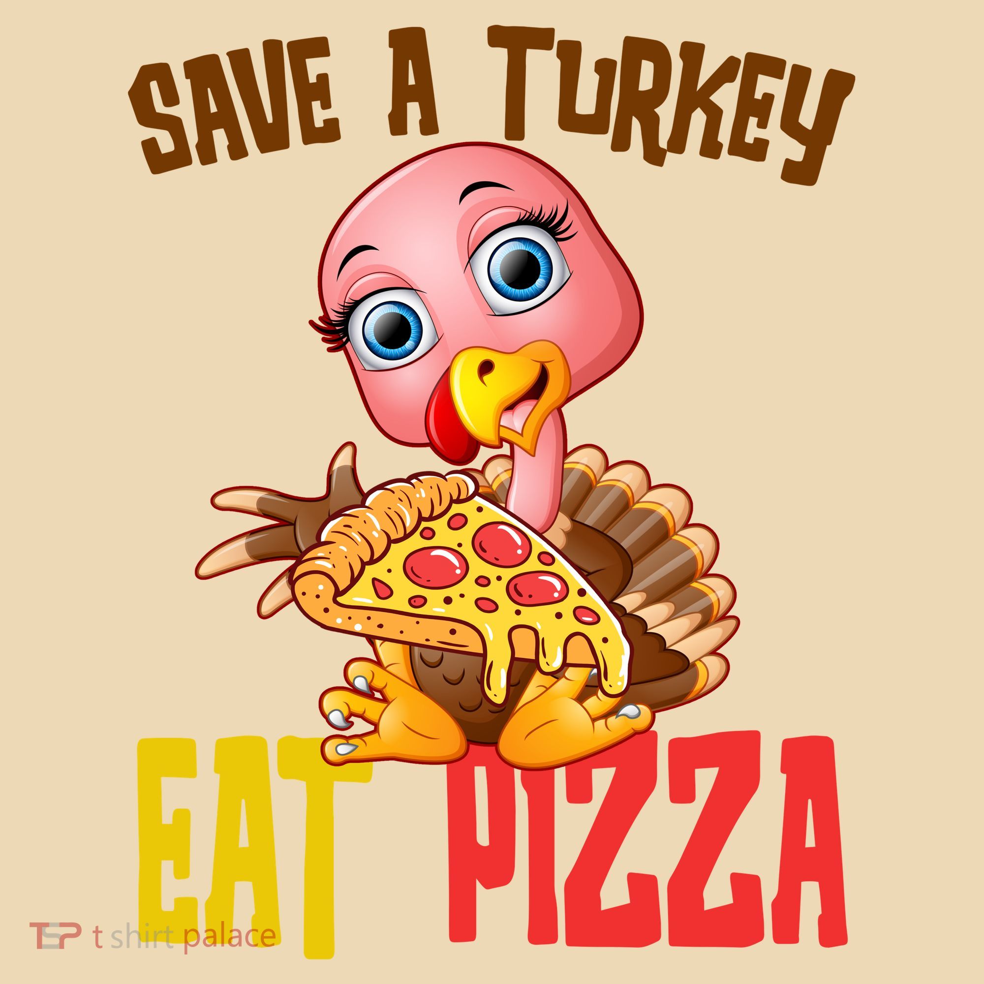 Save A Turkey Eat Pizza Funny Thanksgiving Tote Bag