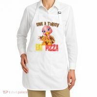 Save A Turkey Eat Pizza Funny Thanksgiving Apron thumb 2