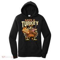 Save a Turkey Eat Pizza  Thanksgiving Vegan Family Reunion Women's Hoodie thumb 0