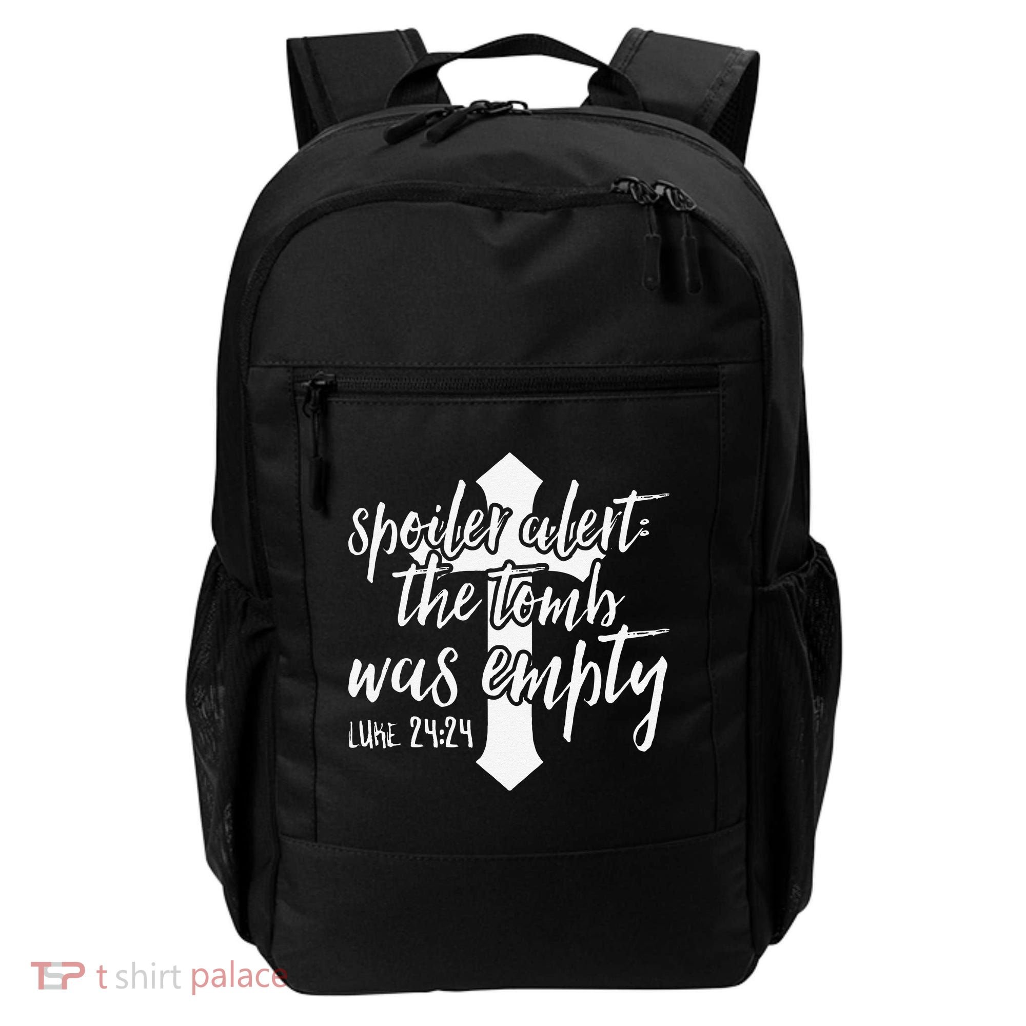 Spoiler Alert The Tomb Was Empty Easter Backpack