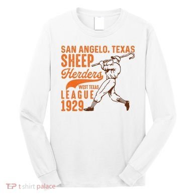 San Angelo Texas Sheep Herders Vintage Athletics Long Sleeve Shirt