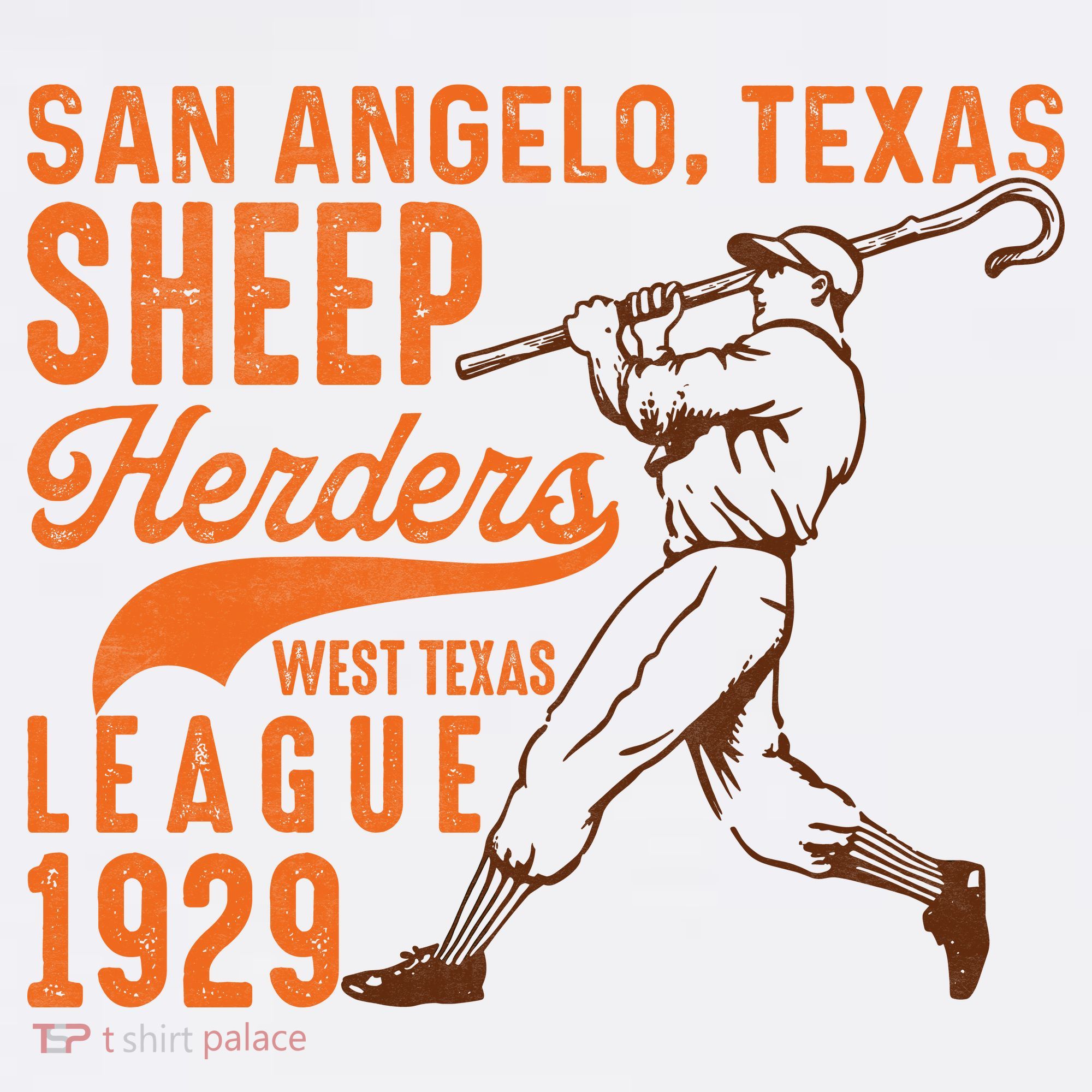 San Angelo Texas Sheep Herders Vintage Athletics T-Shirt