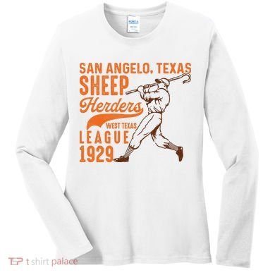San Angelo Texas Sheep Herders Vintage Athletics Women's Long Sleeve Shirt