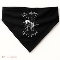 Sips About To Go Down Funny Wine Maker USA-Made Doggie Bandana thumb 0