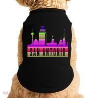 San Antonio Texas Skyline Serape Blanket Art Souvenir Doggie Tank thumb 0