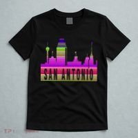 San Antonio Texas Skyline Serape Blanket Art Souvenir T-Shirt thumb 5