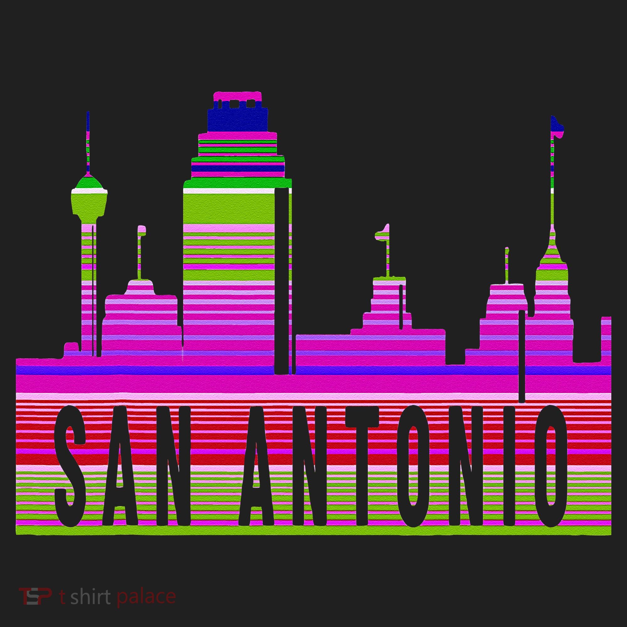 San Antonio Texas Skyline Serape Blanket Art Souvenir Beanie