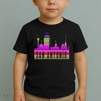 San Antonio Texas Skyline Serape Blanket Art Souvenir Toddler T-Shirt thumb 2