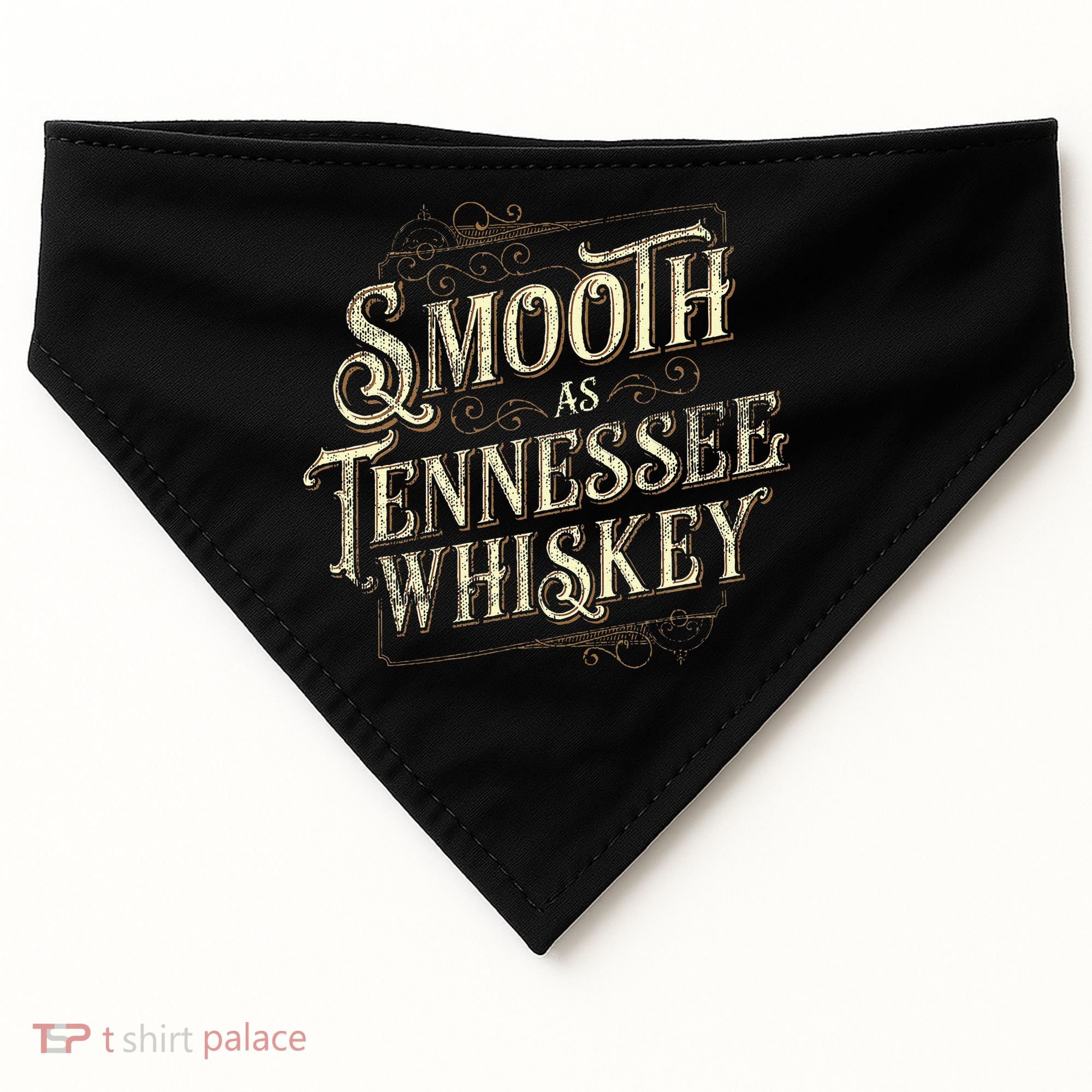 Smooth As Tennessee Whiskey Country USA-Made Doggie Bandana