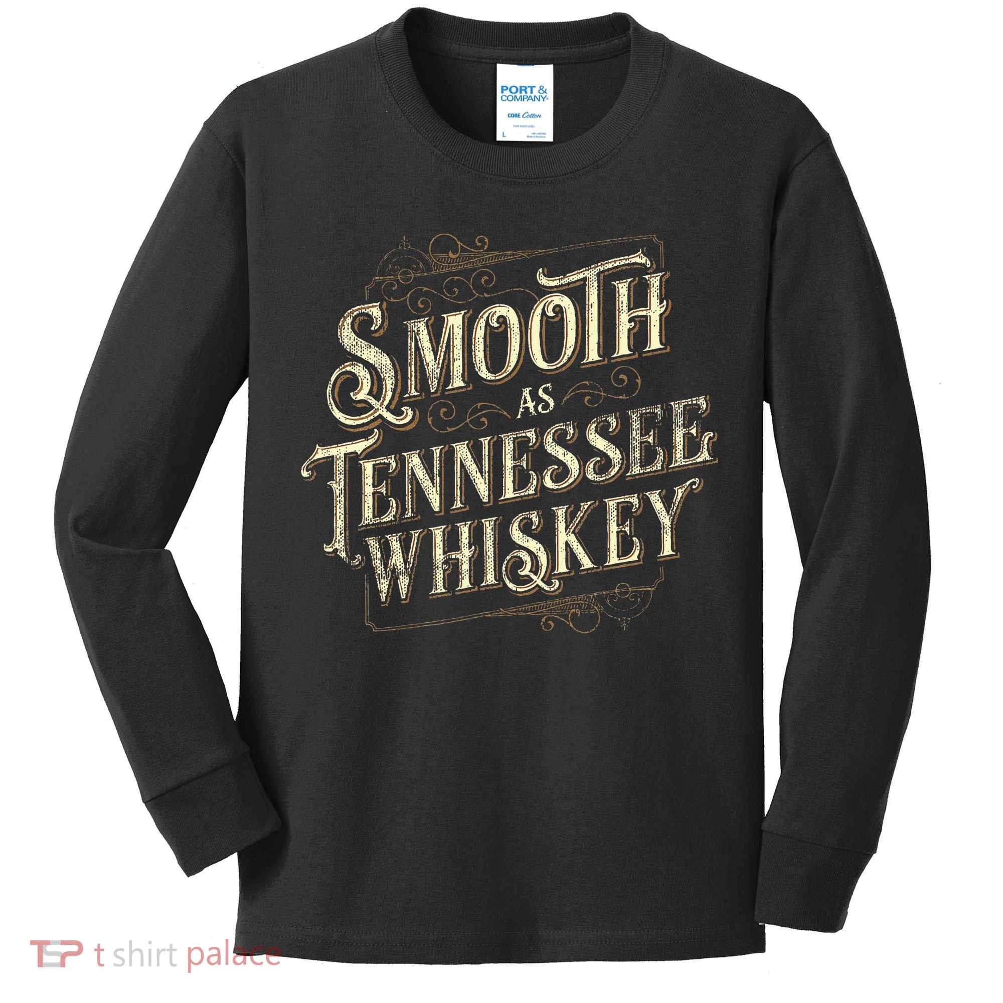 Smooth As Tennessee Whiskey Country Kids Long Sleeve Shirt