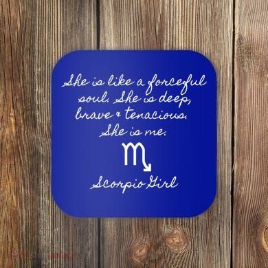 Scorpio Astrology Traits Gift Coaster