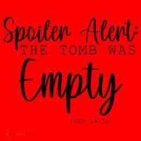 Spoiler Alert The Tomb Was Empty Luke 24:24 Santa Hat thumb 1