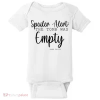 Spoiler Alert The Tomb Was Empty Luke 24:24 Baby Bodysuit thumb 0