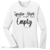 Spoiler Alert The Tomb Was Empty Luke 24:24 Women's Long Sleeve Shirt thumb 0