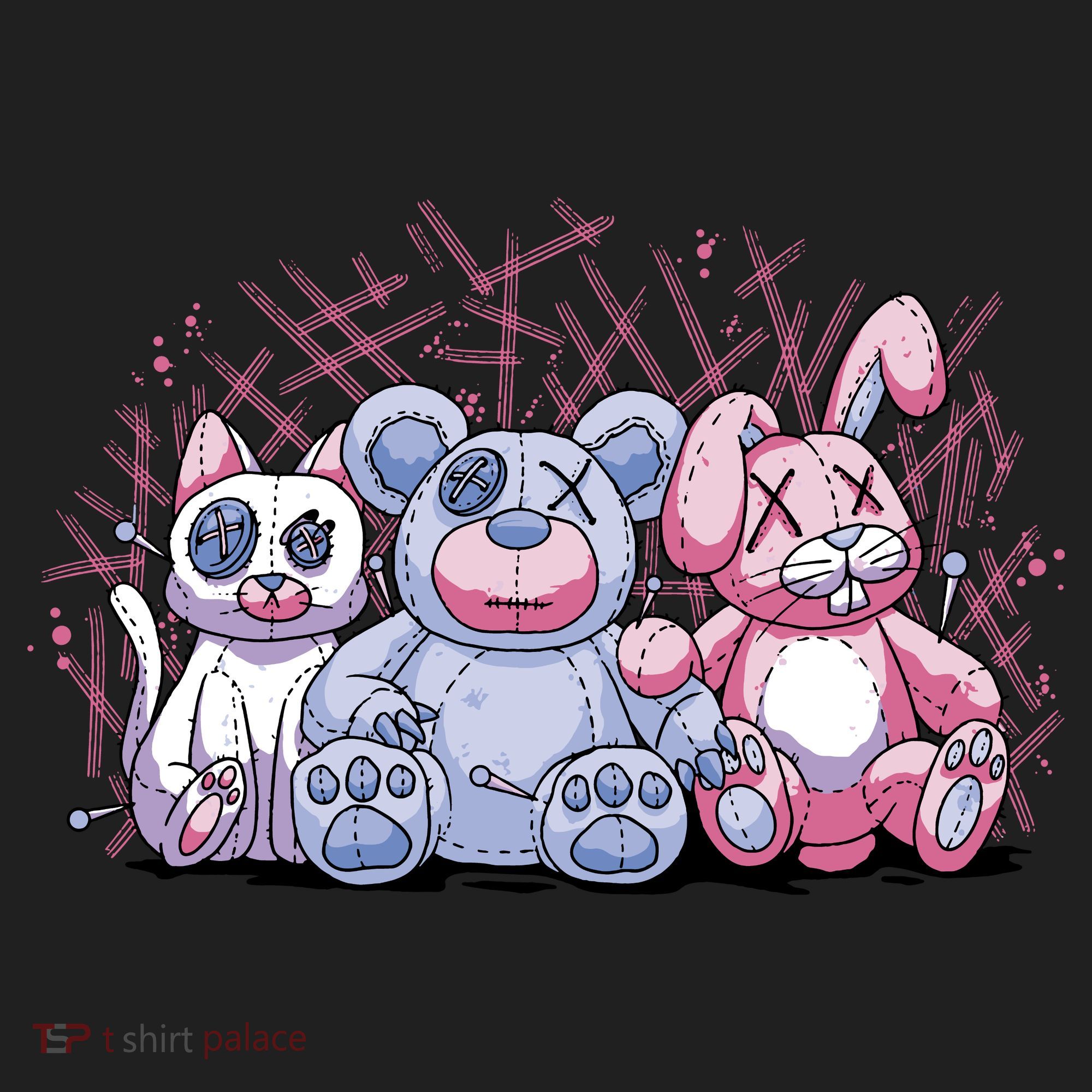 Stuffed Animals Trio Women's Sweatshirt