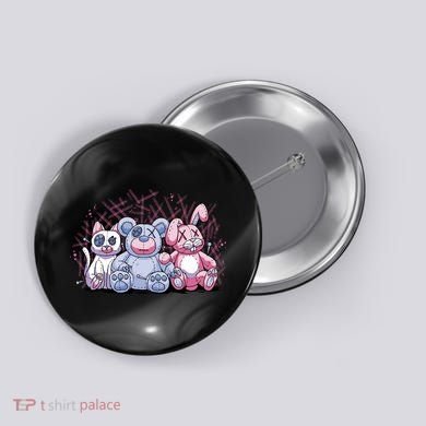 Stuffed Animals Trio Button
