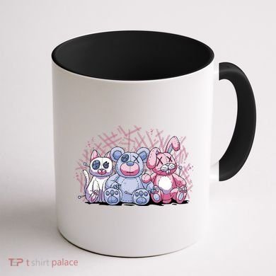 Stuffed Animals Trio Coffee Mug back