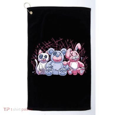 Stuffed Animals Trio Golf Towel
