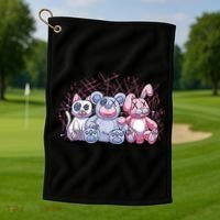 Stuffed Animals Trio Golf Towel thumb 1