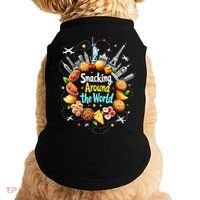 Snacking Around The World Fast Food Travel Doggie Tank thumb 0