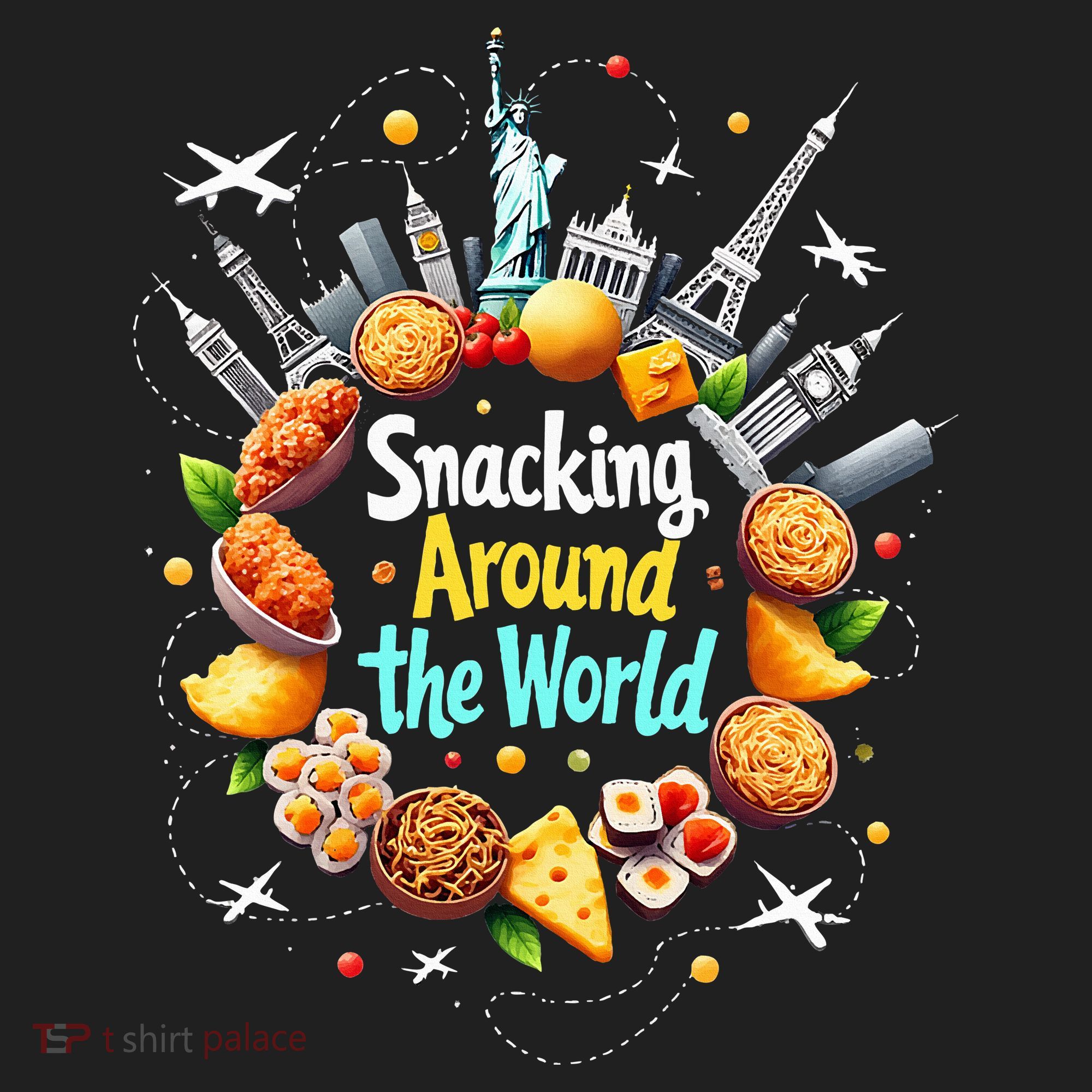 Snacking Around The World Fast Food Travel Hat