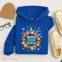 Snacking Around The World Fast Food Travel Hoodie thumb 4