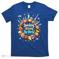 Snacking Around The World Fast Food Travel T-Shirt thumb 0