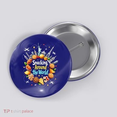 Snacking Around The World Fast Food Travel Button