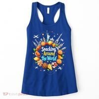 Snacking Around The World Fast Food Travel Women's Tank Top thumb 0
