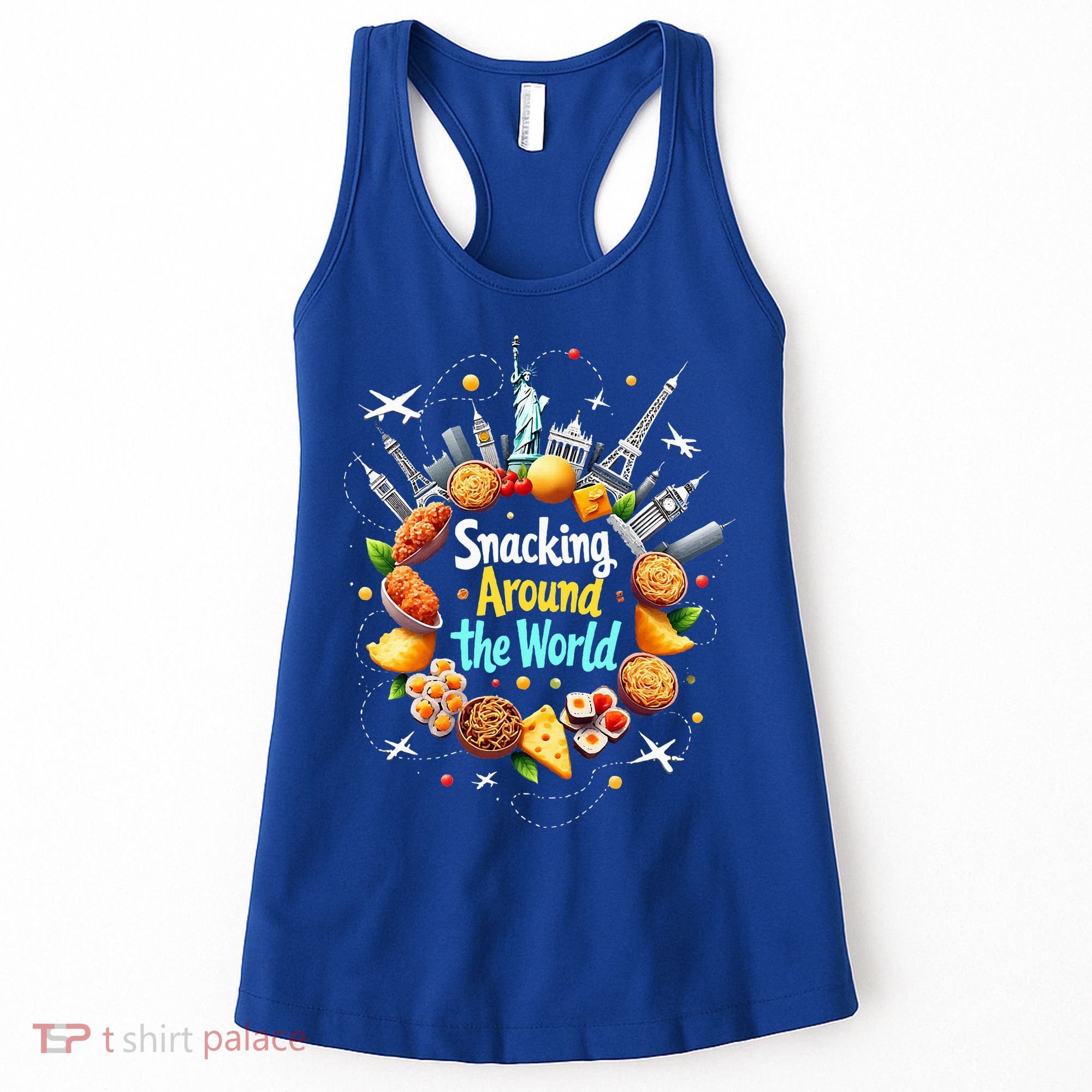 Snacking Around The World Fast Food Travel Women's Tank Top