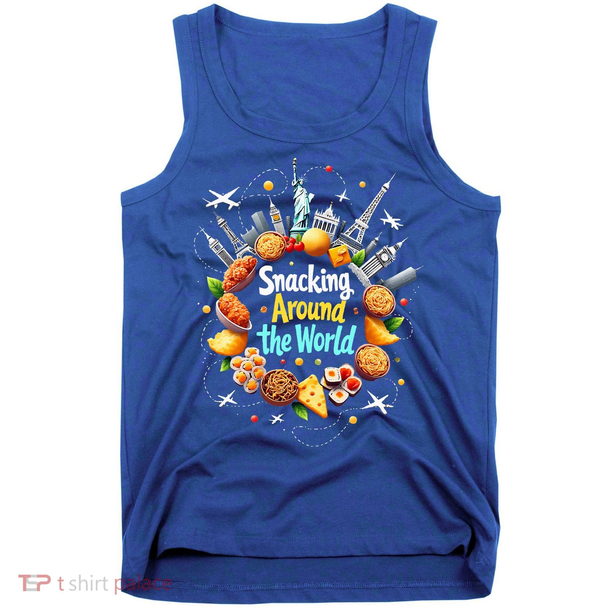 Snacking Around The World Fast Food Travel Tank Top