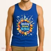 Snacking Around The World Fast Food Travel Tank Top thumb 3