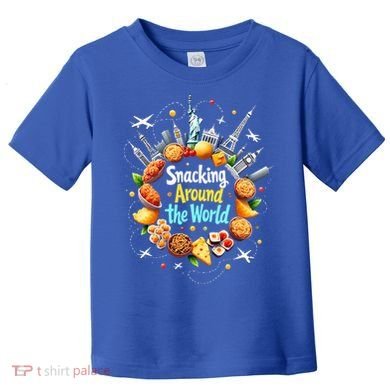 Snacking Around The World Fast Food Travel Toddler T-Shirt