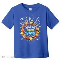 Snacking Around The World Fast Food Travel Toddler T-Shirt thumb 0