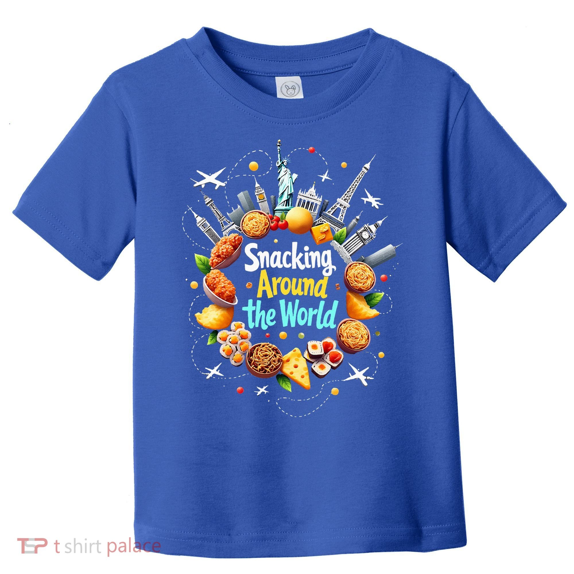 Snacking Around The World Fast Food Travel Toddler T-Shirt
