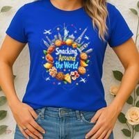 Snacking Around The World Fast Food Travel Women's T-Shirt thumb 2