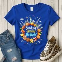 Snacking Around The World Fast Food Travel Women's T-Shirt thumb 3