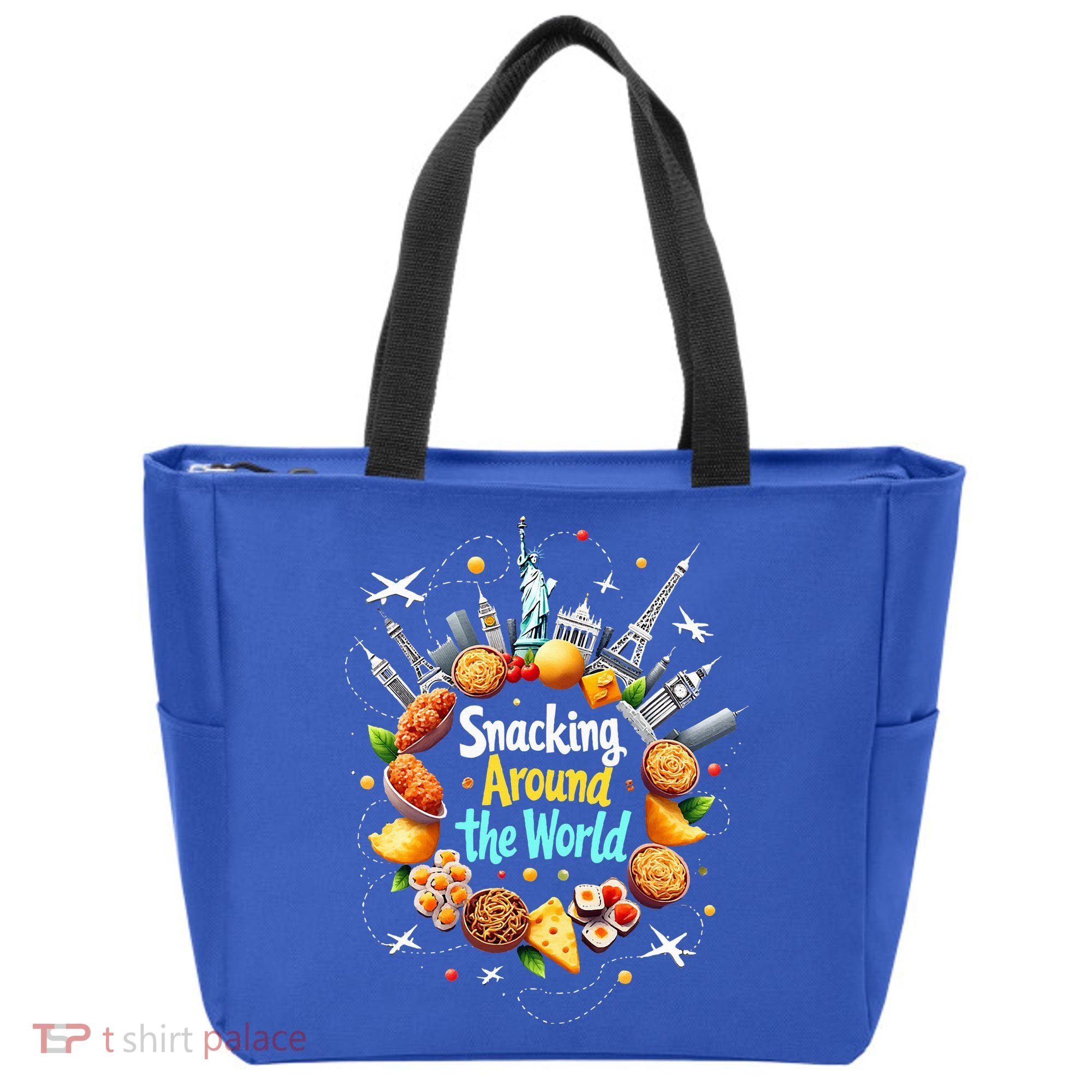 Snacking Around The World Fast Food Travel Tote Bag
