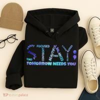 Suicide Awareness Tomorrow Needs You Semicolon Prevention Hoodie thumb 4