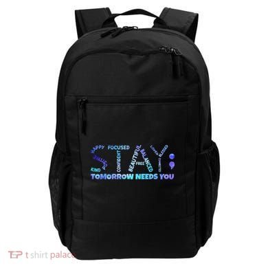 Suicide Awareness Tomorrow Needs You Semicolon Prevention Backpack