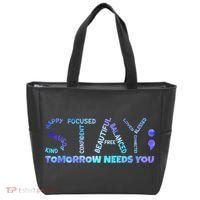 Suicide Awareness Tomorrow Needs You Semicolon Prevention Tote Bag thumb 0