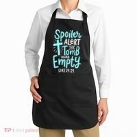 Spoiler Alert Tomb Was Empty Easter Religious Christian Gift Apron thumb 2