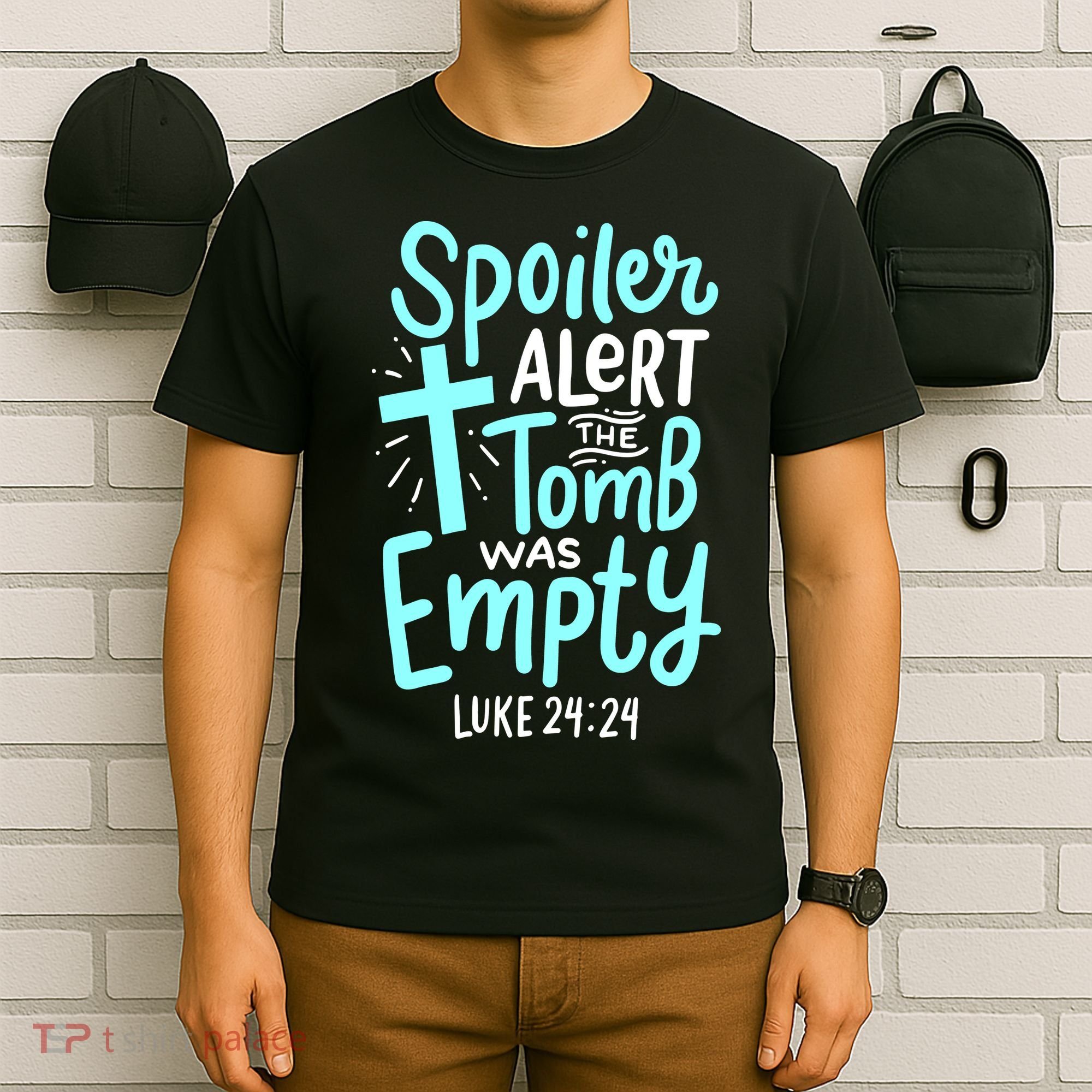 Spoiler Alert Tomb Was Empty Easter Religious Christian Gift T-Shirt