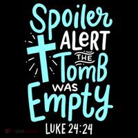 Spoiler Alert Tomb Was Empty Easter Religious Christian Gift Bucket Hat thumb 4
