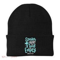 Spoiler Alert Tomb Was Empty Easter Religious Christian Gift Beanie thumb 0