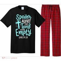 Spoiler Alert Tomb Was Empty Easter Religious Christian Gift Pajama Set thumb 0