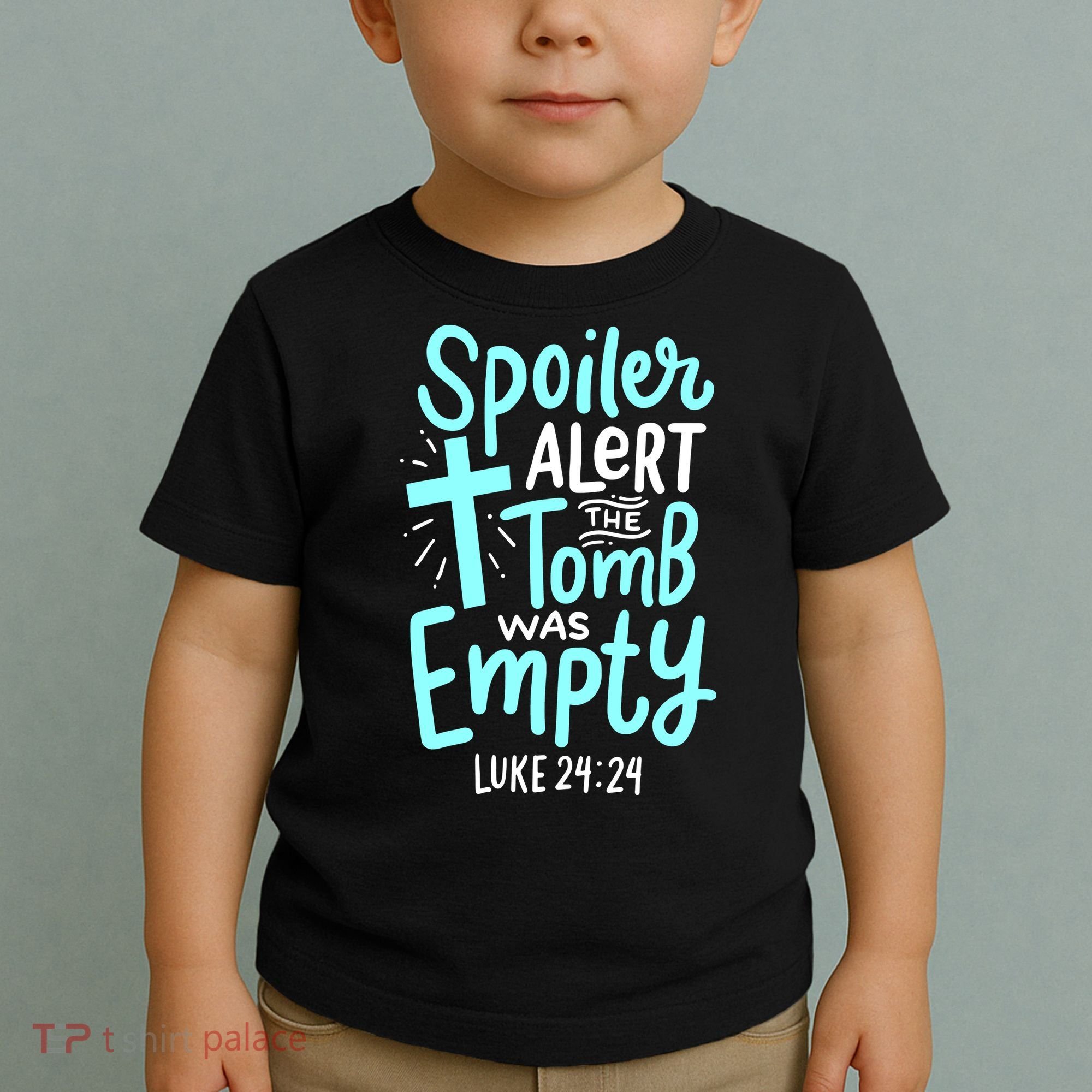 Spoiler Alert Tomb Was Empty Easter Religious Christian Gift Toddler T-Shirt
