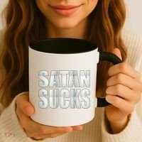 Satan Sucks Coffee Mug thumb 3