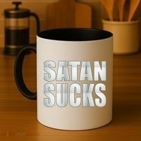 Satan Sucks Coffee Mug thumb 4