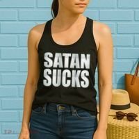 Satan Sucks Women's Tank Top thumb 2